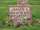 Grave of James D. McCartney (1849 - 1915)
